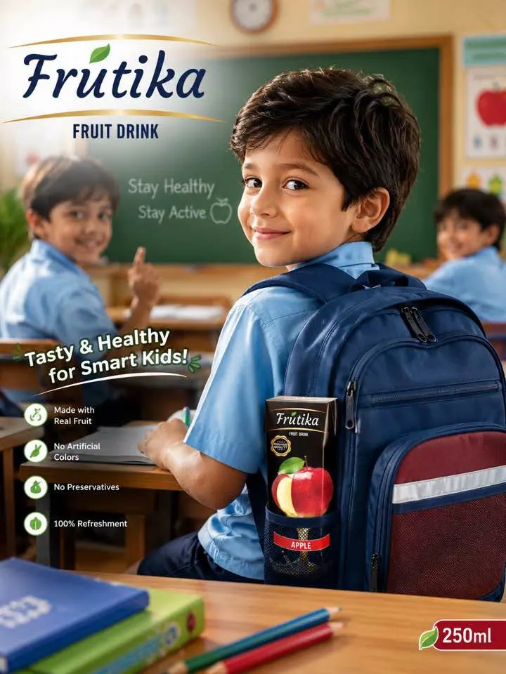 Frutika back-to-school campaign